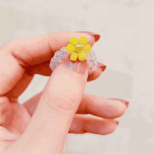 Yellow Daisy Flower Ring
