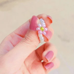 Pink Daisy Flower Ring